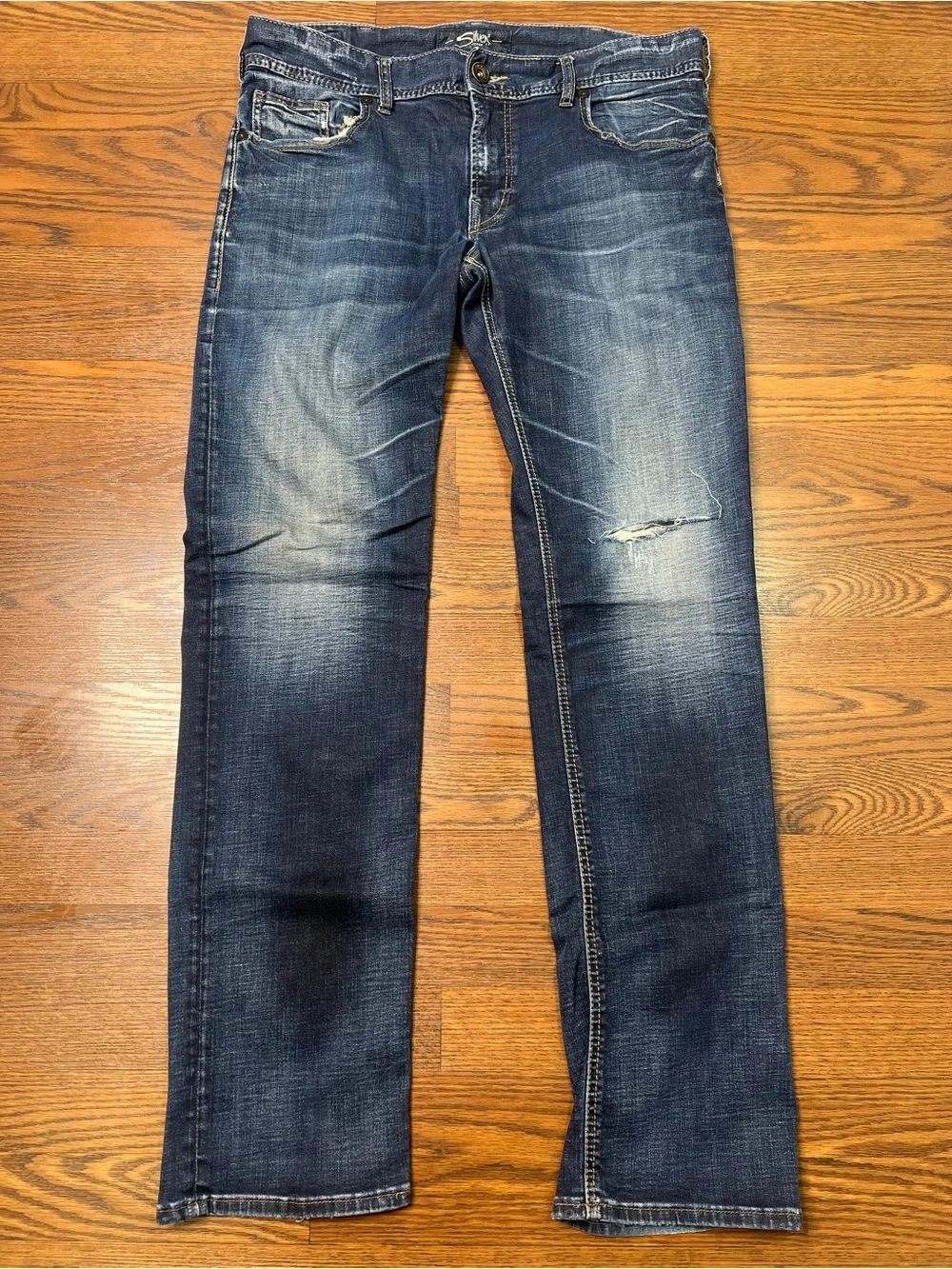 Silver Jeans, Allan in Medium/Dark Wash size Men’s W34/L34